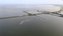 Aanleg vismigratierivier. Foto: Luchtinspectie Rijkswaterstaat